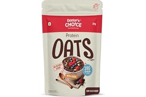Doctors Choice High Protein Oats 2Kg | 27g Protein Oatmeal | Dark Choco Berry Flavor | No Added Sugar | Gluten Free | High Fiber Healthy Breakfast Oats