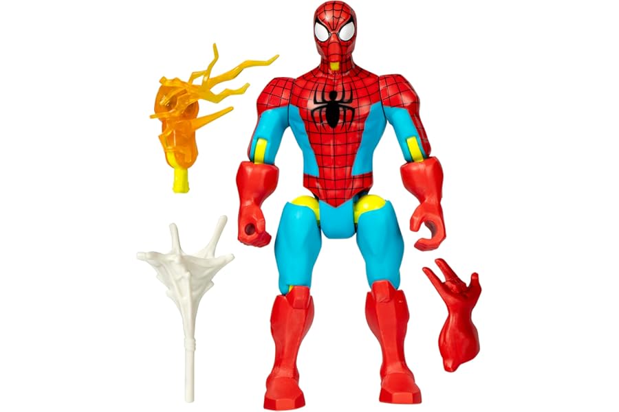 SPIDER-MAN MixMashers Marvel Mix-And-Match Action Figure & Accessories, Red
