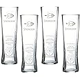 Strongbow Heritage Pint Glasses CE 20oz / 568ml - Set of 4 | Toughened Draft Cider Glasses, Arc Fully Tempered Pint Glasses