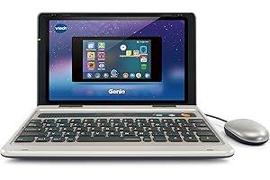 VTech Genio - Ordenador de Aprendizaje con Acceso a Internet, Programa de Texto y Contenido de Aprendizaje sobre Letras, Palabras, matemáticas, lógica, etc. - para niños de 5 a 12 años