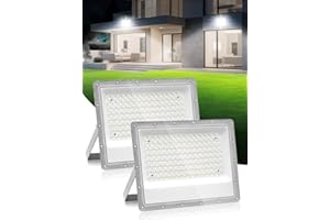LITGLOBE Projecteur LED Exterieur 100W 2 Pièces,10000LM Super Lumineux Spot LED Extérieur,6500K Blanc Froid Spot Extérieur Puissant,IP66 Étanche Eclairage Exterieur pour Jardin, Terrasse, Garage, Terrasse