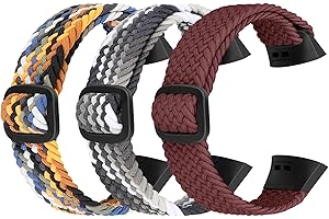 Ecogbd Bracelet de Remplacement élastique en Nylon compatible avec Fitbit Charge 3/3 SE, Fitbit Charge 4/4 SE, Bracelet de Sport Respirant Réglable pour Homme Femme