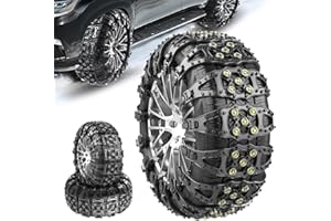 ‎JOYFAN Schneeketten, 4 Stück Universal Autokette Sicherheitsketten Reifenketten für Reifenbreite 165mm-275mm/6.5-10.82'', Schnee Straßen, Auto Sicherheit, Notfallzugketten für die Meisten PKW/SUV/LKW