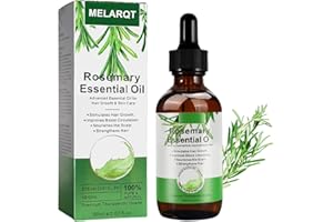 MELARQT Rosemary Oil for Hair, Ätherisches Rosmarinöl für Kopfhaut und Haar, Tief NäHrende, Stimuliert das Haarwachstum für Männer Frauen, Rosmarinöl Haare für Hautpflege, Aromadiffusor, 60ml