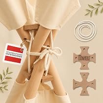 zeltstangen für tipi LIONHERZ® X Zeltstabilisator | Anti-Kollaps-System Stabilisator Tippi | alle Tipis mit 4 Stangen | 2 Holzteile & Schnur | ohne verschluckbare Kleinteile | sicheres Spielen Größe:29 x 2,25 (54-622) YGroup_SafariConnect Dd Superlight - Xl