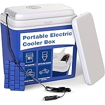 cigarette lighter cooler box Electric Cooler Box of 22L | Large Cool Box Powered By 12V Cigarette  Lighter Socket | Portable Cooler for Camping & Picnics | One Active Lid  with Cooler
