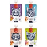 Wanpy 4 &Ccedil;eşit Karma Kedi Et Ezmesi 90 Gr. X 4 Adet