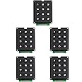 Jopto 5PCS 4x3 Matrix Array 4 x 3 12 Switch Keypad Keyboard Module 12 Key MCU Membrane Switch Keypad Compatible with Arduino