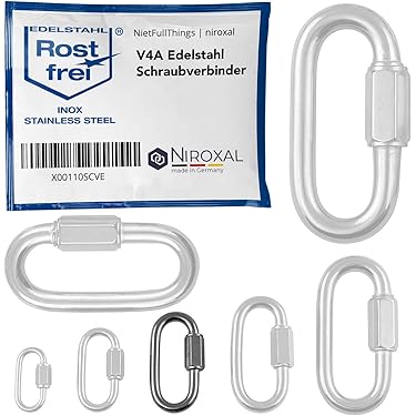 5 Moschettoni In Alluminio A D - Portachiavi Multiuso Per Outdoor E Casa - Foto 4