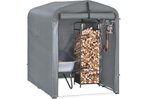 SoBuy ES-KLS11-SDA Caseta Jardin Exterior Garaje Exterior para Coches Impermeable Carpa para Moto y Bicicletas Garage Moto para Exterior Cobertizo Jardín