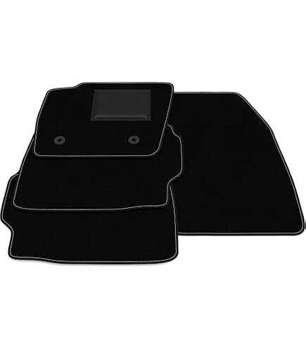 Tappetini Auto In Velluto Su Misura Per Ford Mondeo MK5 (2 Pezzi Anteriori): Antiscivolo, Con Rinforzo E Fermi - Colore Nero