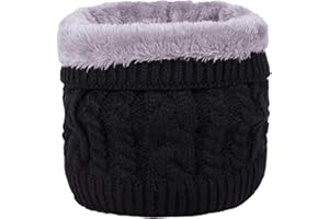 DURINM Braga Para El Cuello Térmica Unisex Color Liso De Lana De Ganchillo Bufanda Hombre Invierno Snood Infinity Neck Warmer Tubular Loop Bufanda Calentador Caliente de Punto