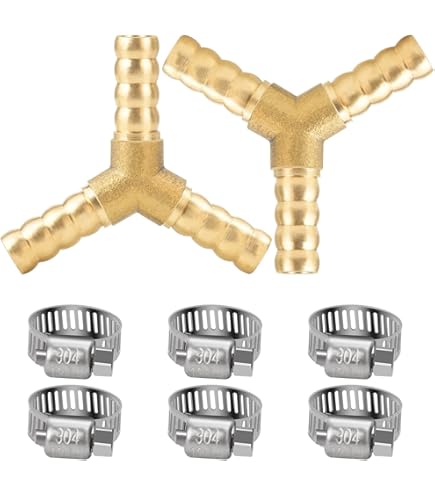 Raccordo A T In Ottone A 3 Vie Per Aria, Carburante, Tubo - Foto 4