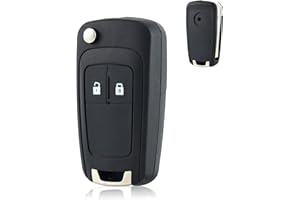 Betterher 2 Tasti Guscio Chiave Auto Telecomando Ricambio Chiave compatibile con Opel Vauxhall Astra Insignia Vectra Corsa Mokka;Chevrolet Aveo Matiz Cruze Captiva Spark Orlando Trax