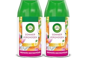 ‎AIR WICK Air Wick Freshmatic Max Raumspray DUO – Nachfüller für den Air Wick Freshmatic Max – Duft: Sommervergnügen – 2 x 250 ml Nachfüller Raumduft und Lufterfrischer