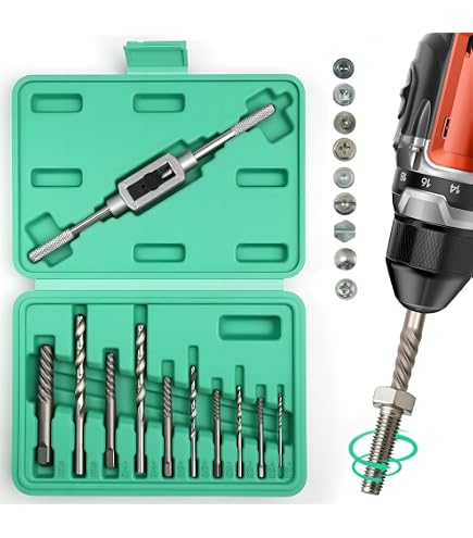 FLZOSPER 11-teiliges Schraubenausdreher Set – 3/8 Zoll, Für Beschädigte Muttern & Bolzen