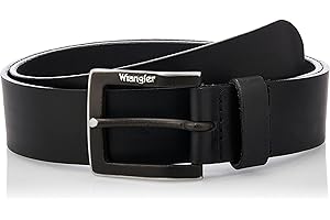Wrangler Herren Kabel Buckle Black Gürtel (1er Pack)