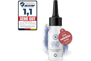 Lolo & Max - Floh- & Zeckenmittel für Hunde 100% Natürlicher Spot On - Bis zu 8 Monate Abwehr & Bekämpfung von Flöhen & Anderen Parasiten wie Zecken, Milben, Läuse, Haarlingen, Wanzen