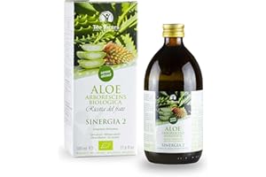 Teo Natura Sinergia 2 – Integratore e da Bere - Ricetta di Padre Zago (senza Alcool) con Aloe Arborescens e Miele Biologico - 500 ml (Confezione da 1)