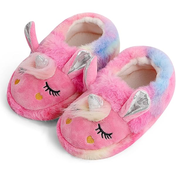 LATH.PIN Chaussons Chaud Licorne Femme Pantoufles en Peluche Chaussons LATH.PIN Chaussons Chaud Licorne Femme Pantoufles en Peluche Chaussons