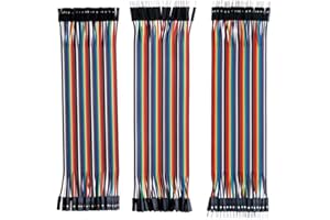Xinlie Câble Jumper Ponts Câbles Dupont Breadboard Métalliques de Dupont Câbles de Framboises Kit de Câbles à Rubans Planche à Pain Jumper 40 x 30 cm Femelle-Femelle Mâle-Femelle Mâle-Mâle(Lot de 3)