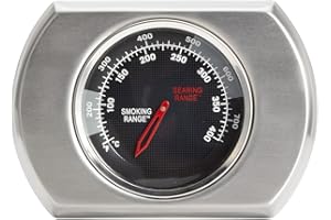 BBQ FUTURE Grill Temperature Gauge for Napoleon Phantom Prestige 500 and Phantom Rogue SE 425 Grills S91010, BBQ Replacement Parts for Napoleon P500RSIBK-3-PHM P500RSIB-PHM RSE425RSIB-PHM, Stainless Steel