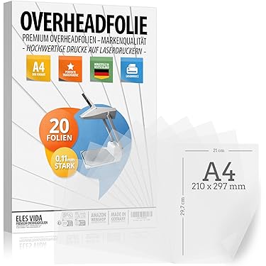 Fogli Plastificati Trasparenti Qwork A4 Per Stampante - 50 Fogli Da 0.12mm Per Lavagne Luminose E Proiezioni - Foto 8