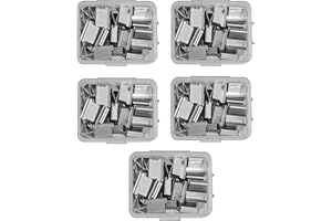 BGCYEGD mollette chiudi sacchetti,250clip di ricarica riutilizzabili in acciaio inossidabile,Pinzatrice a spinta,pinzatrice senza graffette,clip per raccoglitori.(250 pezzo)