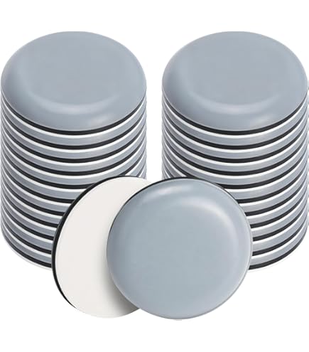 LouMaxx Stoelglijders en meubelglijders met schroeven, 20 stuks, rond