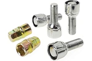 C CARBONADO Felgenschloss Radschraube M14x1,5 28mm Kugel Anti-Diebstahl