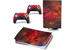 Guugoon Ensemble Complet De Skins Compatibles avec Manette De Console PS5, Édition Disque, Autocollants en Vinyle pour Console PS5, Édition Disque
