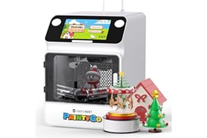 SainSmart Impresora 3D PrintyGo Mini para niños, 600 mm/s, autonivelación, Ideal para Principiantes, diseño Seguro para niños, Control por Wi-Fi/App, preensamblada para Aprendizaje Stem