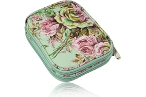 Oriental riverkit Stricknadeln Tasche mit Netzfächern Häkelnadel Tasche, Nähset Tasche für Häkelnadeln und Stricknadeln, Für Verschiedene Häkelnadeln Und Andere Zubehör 17,5 * 14 * 4cm