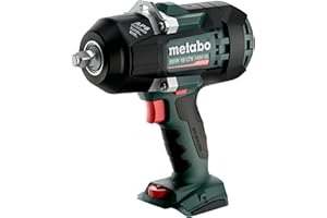 metabo Akumulatorowa wkrętarka udarowa SSW 18 LTX 1450 BL – 18 V, 1450 Nm, czworokątna zewnętrzna 1/2", 12 poziomów momentu obrotowego, 1500 obr./min – bezszczotkowa, kompaktowa i mocna, idealna do