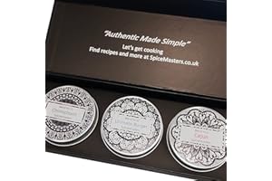 SPICEMASTERS.CO.UK American Spice Cooking Set – 3 Of The UK's Favorite American Spices – Cajun – Chimichurri – Ultimate Burger Seasoning. Easy To Follow Recipes