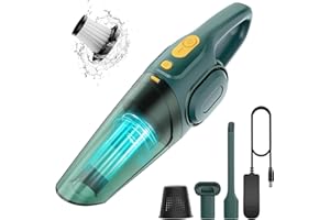 HANGORIZE Handstaubsauger - 8000PA Handstaubsauger Akku Mit HEPA Filter - Kabelloser Staubsauger 120W Starke Motor für Haus, Haustier und Auto