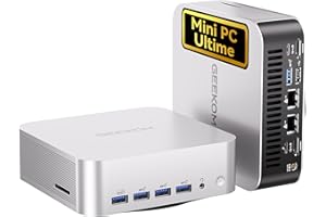 GEEKOM A9 Max Mini PC avec AMD Ryzen AI 9 HX 370 (12C/24T, Jusqu’à 5,1 GHz) AMD Radeon 890M, 32 Go DDR5 1To SSD, Double LAN 2,5 G, Mini Ordinateur Windows 11 Pro, 2 × USB4, HDMI 2.1, Wi-FI 7 &BT 5.4