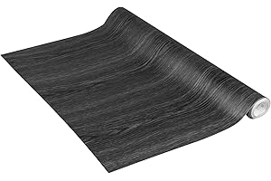 Venilia Pellicola adesiva Perfect Fix, Effetto Legno Legno nero, 45cm x 2m, Spessore 150μ, Pellicola autoadesiva per mobili o cucina, carta da parati, PVC senza ftalati, Prodotto in UE