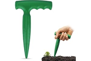Milifox Outil Plantoir à Bulbes - Jardinière à Bulbe avec Échelle de Mesure Pour Une Plantation Précise,Idéal pour Plantoir des Légumes et des Fleurs (Vert)
