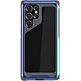Ghostek ATOMIC slim S22 5G Phone Case with Clear Back and Iridescent Aluminum Bumper Heavy Duty Shock Absorbent Protective Metal Phone Cover Designed for 2022 Samsung Galaxy S22 (6.1 Inch) (Prismatic)