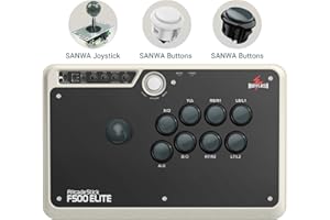 MAYFLASH Arcade Stick F500 Elite with Sanwa Buttons and Joysticks for Xbox Series S/X, Xbox One,PS4, PS3, Switch/Switch 2, Android, Windows, macOS and more