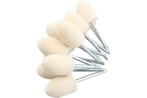 Futheda 12pcs 12mm Conical Felt Polishing Pad, Felt Polishing Kit Polishing Tools for Jewelry, Glass, Stone, Ceramic, Nail Art