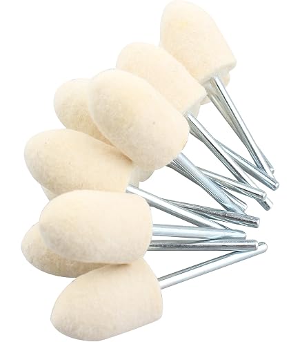 12 Pads Polissage En Feutre 5mm Pour Dremel | Kit Polissage Bijoux, Verre, Ongles Et Pierre