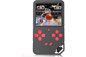 ZHISHAN Console de Jeux Portable pour Enfants Adultes Construit en 220 avec 16bit Éducation Jeux Classiques Vidéo Plug & Play et Consoles Système 3.0" LCD Big Écran d’Anniversaire et Cadeau de Noël-Bleu