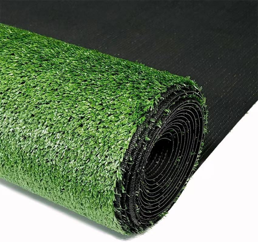 Nix Garden Rollo Césped Artificial 5 mm 2 x 5 m (10 m²), Alfombra Sintética para Interiores y Exteriores, Terrazas, Balcones y Jardín