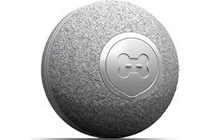 Cheerble Mini Balle 2.0 - Balle Interactive, Intelligente, Qui Roule Seule, pour Chats - 3 Modes de Jeu - Chargement USB - Wicked Ball - Jeu électrique pour Chats - Intelligent (Gris)