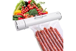 Lixiin Macchina Sottovuoto per Alimenti, Sigillatore Sottovuoto per Alimenti Automatica Portatile, Macchina Sottovuoto Foodsaver con 10 Sacchetti Sottovuoto