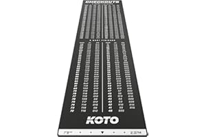 ‎KOTO DARTS KOTO - Carpet Checkout Dartmatte, Schutz Bodens und Dartpfeile, Mit Score-Indikation + Oche