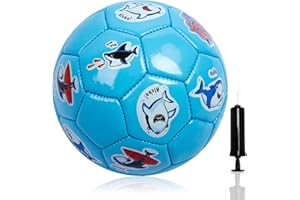 U&C Planet Bolas para niños pequeños, Mini balón de fútbol de 6 Pulgadas, Lindo Animal de Dibujos Animados Bola de Goma Suave y Animosa (Tiburón Azul)