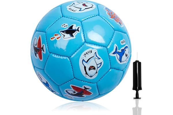 U&C Planet Football pour Enfants Ballon pour Enfant, Ballon de Foot Taille 2, Petit Ballon pour bébé, Ballon de Jardinage, Cadeau pour Enfants garçons Filles 1 2 3 4 5 6 Ans